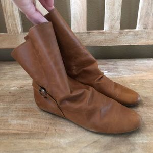 Leather booties 7.5